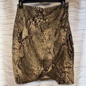 Windsor snake print skirt